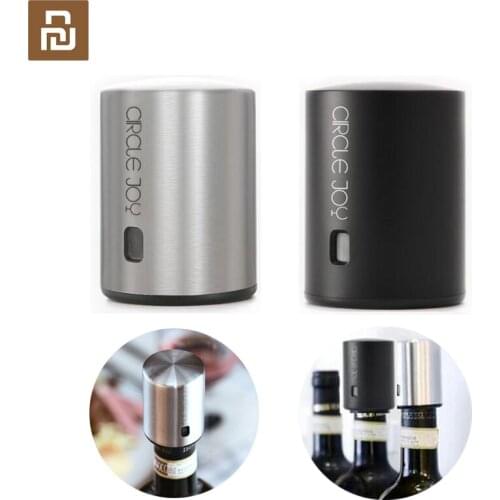 Youpin Smart Wine Stopper Stainless Steel Electric Stopper Wine Corks Mi Circle Joy Vacuum Memory Wine Stopper