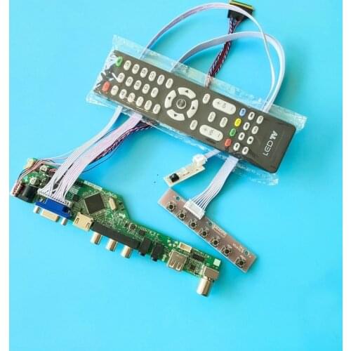 VGA+USB+AV 60Hz monitor 1366*768 40-Pin fit M101NWN8/M116NWR1/M133NWN1 screen universal drive control board kit WLED LVDS