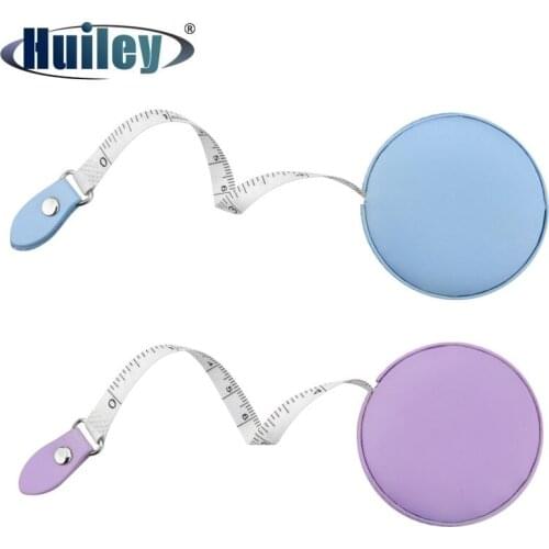 Retractable PU Color Tape Measure 150 cm 60 inch Useful Sewing Ruler Meter Clear Scale PVC Body Measuring Band Tape Gift Girl