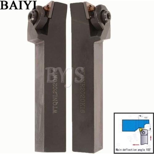 WTQNR2020K16 WTQNL2020K16 WTQNR2525M16 WTQNL2525M16 Lathe Cutting Tools Lathe Machine CNC Cutting Turning Tools External Holder