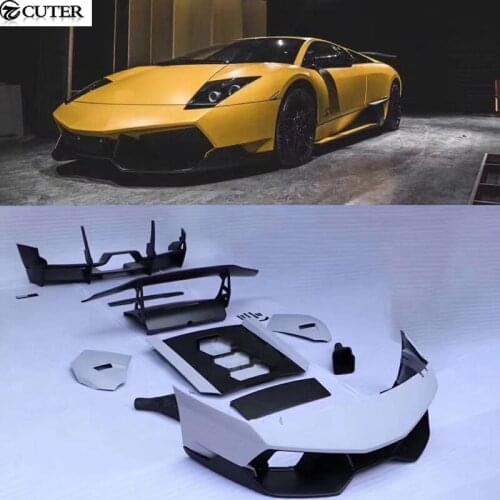 LP 640 TO LP670S Carbon fiber FRP front bumper rear bumper rear spoiler rear engine hood for Lamborghini Reventon