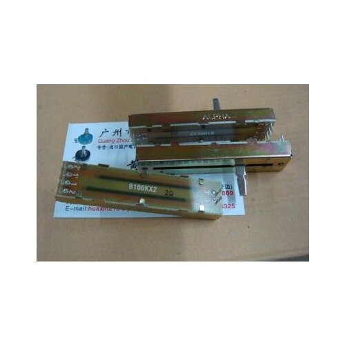 1PCS B100K platform ALPH Behringer mixer potentiometer 7.3 cm long dual band axis 15D MX-100