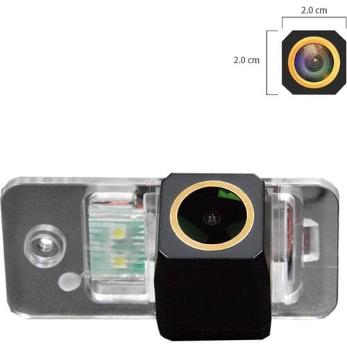 Misayaee Golden HD Car Rear View Reverse Camera Plate Light for Audi A1 A3 8P A4 A5 S4 RS4 A6 C6 S6 RS6 A8 S8 Q7 Q5 Night Vision