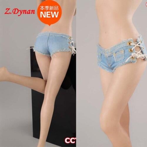 CCTOYS CC024 1/6 Scale female fashion jeans shorts Hot pants sexy side strap fit 12 inch TBL PH action figure