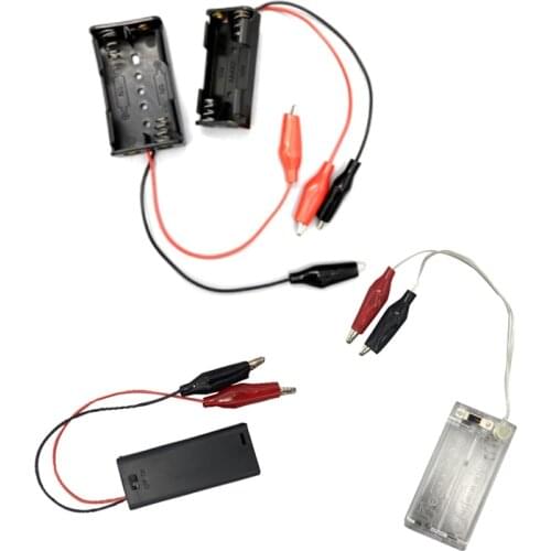 AA AAA Size Power Battery Storage Case Box Holder Leads Clip With 2 Slots For Gameboy for GB GBP GBC NGPC mainboard Test use