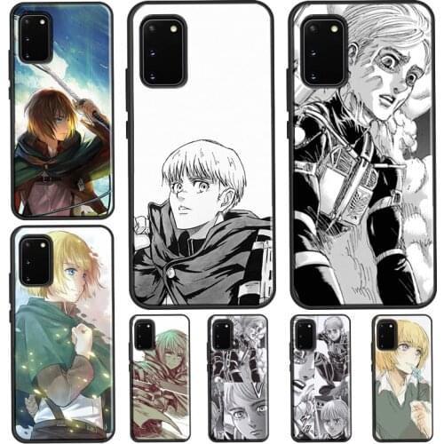 Armin Arlert Attack on Titan Case For Samsung Galaxy S21 Ultra Note 20 Note 9 10 S10e S8 S9 S10 Plus S20 FE Back Cover