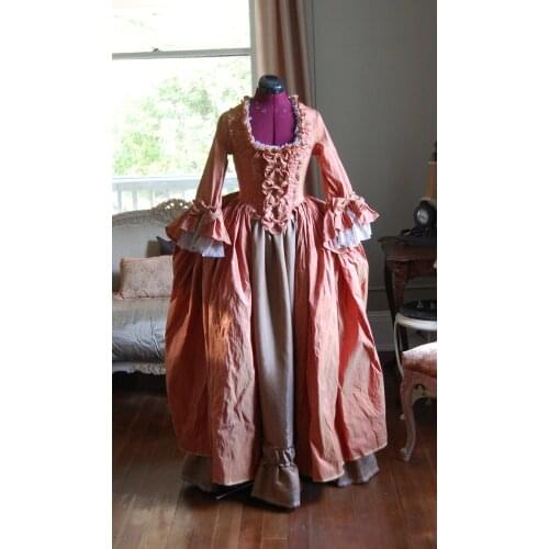 Cosplaydiy Marie Antoinette Baroque Ball Gown Medieval Pink Princess Renaissance Costume Dress for Halloween Carnival Party