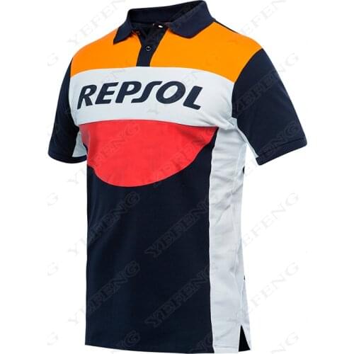 For Honda Repsol Polo T shirt Summer Moto Gp Motorcycle Sports Riding Men Motorcycle Short Sleeve Breathable Casual Driving