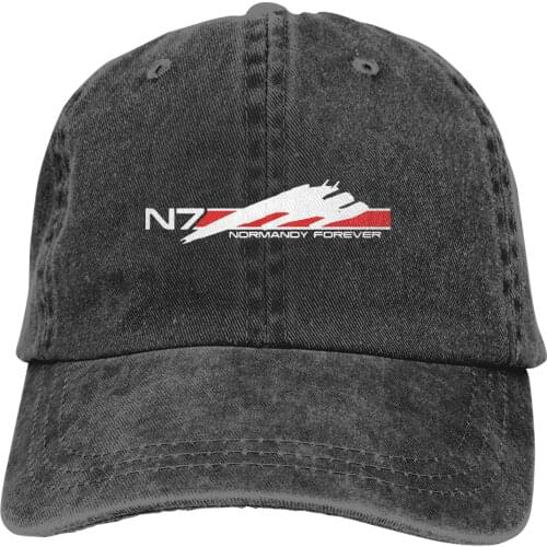 Summer Cap Sun Visor Normandy Forever N7 Hip Hop Caps Mass Effect Commander Shepard Game Cowboy Hat Peaked Hats