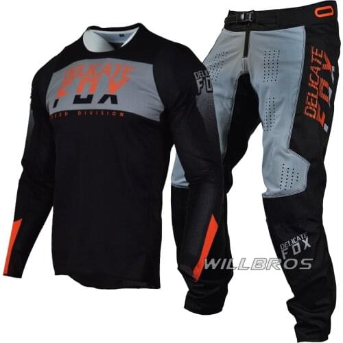 Delicate Fox 2021 Motocross Racing Gear Set 180 360 MX Dirt Bike Combo Mountain Bicycle Offroad Kits Motorcycle Suit Mens
