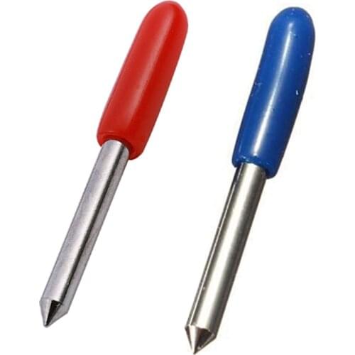 200Pcs for Roland Cutting Plotter Blade Tungsten Carbide Vinyl Cutter Knife Blade Machine Tool 45 Degree & 60 Degree