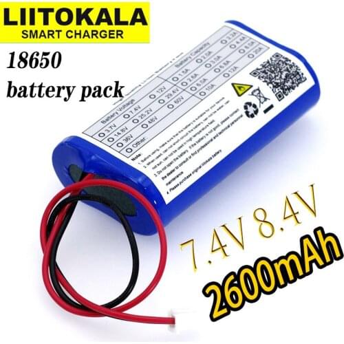 LiitoKala 7.2 V / 7.4 V / 8.4 V 18650 lithium battery 2600 mA Rechargeable battery pack megaphone speaker protection board
