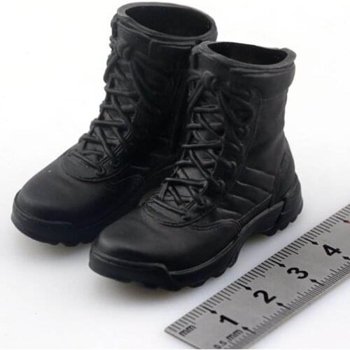 1/6 scale soldier hollow combat boots black shoe model 12’’ action figure body accessory model toy