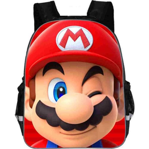 New Children School Bags Cartoon Mario Bros Printing Backpacks For Boys Girls Mario Bros Students Mochila infantil Gifts