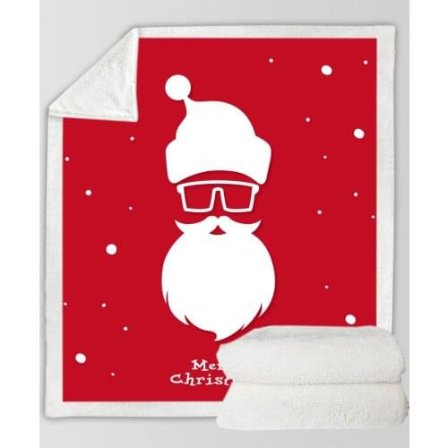 Snowflake Throw Blanket Sherpa Fleece Soft Warm Winter Red Blankets Xmas Christmas Gift Plush Bedspreads For Beds Sofa Car Cover