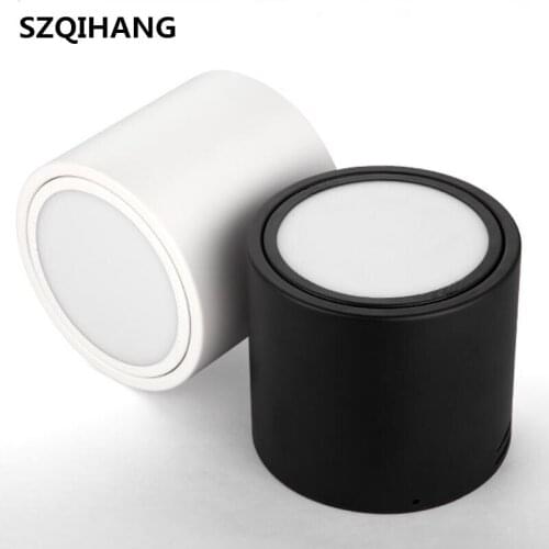 Surface Mounted Ceiling Downlight Dimmable 7W 10W 15W AC85-265V lamp COB Led downlights Ceiling Spot light