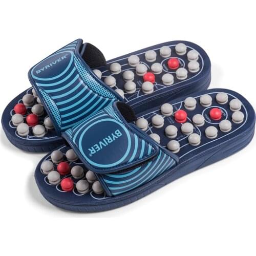 BYRIVER Reflexology Foot Massager Massage Slippers Sandals Shoes for Men Women, Relieve Arh Arthritis Pain, Gift for Mom Dad