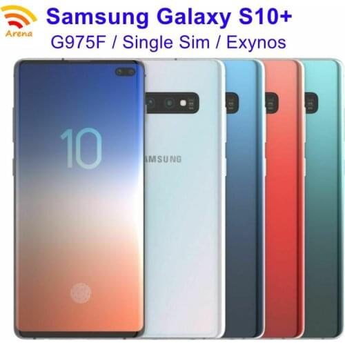 Samsung Galaxy S10+ S10 Plus G975F 90% New Original 6.4" Global Version RAM 8GB ROM 128/512GB NFC Exynos 4G LTE Cell Phone