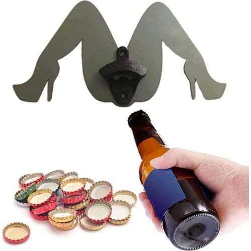 Funny Legs Vintage Bottle Opener Topless Can Opener Kitchen Gadgets 2020 Wine Accessories Can Top Remover Kitchen Gadgets