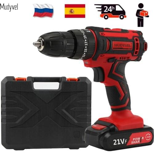 Cordless Drill Mini 21V Power Tools 3/8-Inch 2-Speed Power Display Electric Cordless Screwdriver 3in1 Rotary Tool
