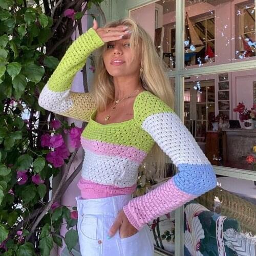 TNNAOFF Women's Knitted T-shirts