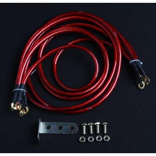 0.6/0.8/1M Universal Car Ground Cables Auto Booster Jumper Grounding Wire System Kit to Improve Power for Cars SUV Auto