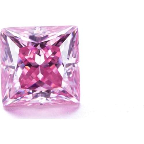 Anster Factory Wholesale Price Hand Made Round Brilliant Cut Cubic Zirconia Precious Stone Pink Diamond Loose Gemstone