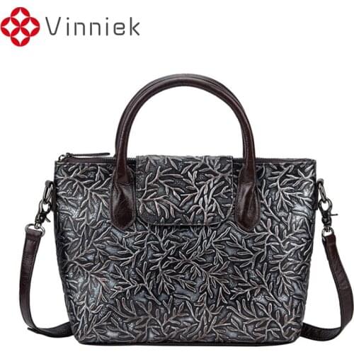 New Leather Luxury design Women Handbag Female Vintage Crossbody Bags Head Layer Cowhide Hand-painted Shoulder Bag for Ladies