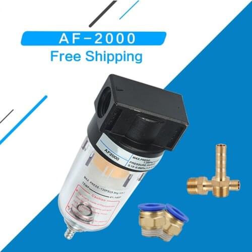 1/4 source processor AF2000 Copper filter Air pump filter Oil and water separator Pneumatic Components Air Compressor