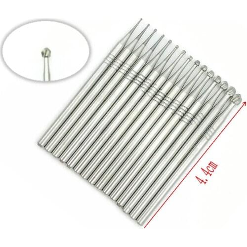 1Pc HP Tungsten Carbide Round Rotary Burs Dental Carbide Burs 0.5 to 3.1mm Dentistry Instrument High Quanlity