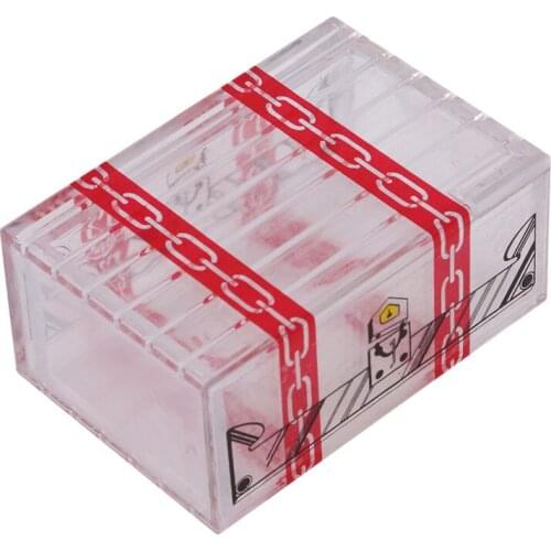1Pcs Hot Funny Magic Toys Transparent Magic Box That Cannot Be Opened Pranks Jokes Game Toys Close-up Stage Magic Tricks Toys