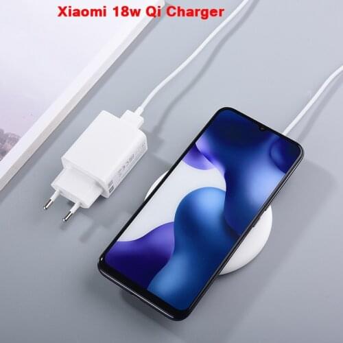 MDY-09-EU Xiaomi 18W Qi Charger 18W Smart Fast Charging Wireless Charger For MIUI 11 10 10T 9 Pro 10S For iPhone XS XR XS MAX 11