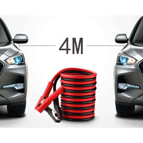 4M Car Battery Cables Heavy Duty Car Battery Jump Leads Booster Cables Jumper Cable For Car Van Truck