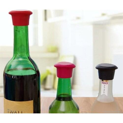 500 pcs/lot silicone wine stoppers Leak free wine bottle sealers for red wine and beer bottle cap Free Shipping