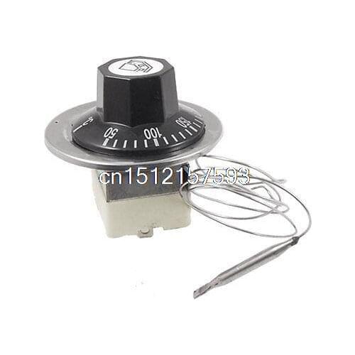 AC 16A 250V 50 to 300 Celsius 3 Pin NC Capillary Thermostat for Electric Oven