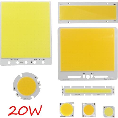 [ALLCOB] MIX 20W 30V 12V 33V 600mA led cob lamp light panel round cob 3000K 6000K for DIY car bulb cob led bar strip chip source