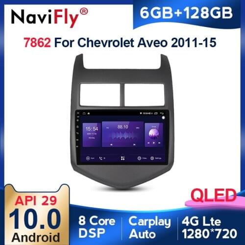 Android 10.0 Car Radio Octa Core DSP For Chevrolet Aveo 2 2011-2015 BT 1280*720 Multimedia Player QLED GPS BT 5.0