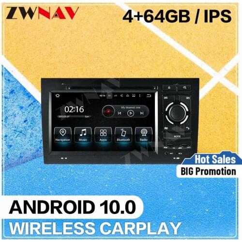 Carplay Android 10 touch screen Car multimedia player for Audi A4 2002-2008 car gps navigation Auto Radio Audio stereo head unit