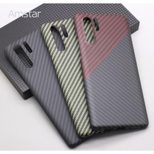 Amstar Genuine Pure Carbon Fiber Phone Case for Huawei P30 Pro Ultra-thin Anti-fall Real Carbon Fiber Cover Case for Huawei P30
