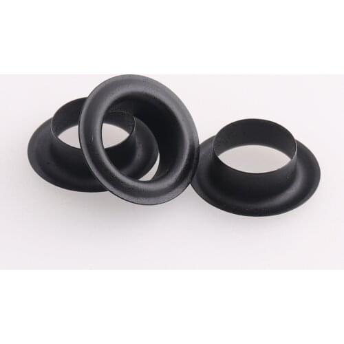 Black Eyelets Grommets 10mm(hole) Round Grommet Eyelets for Sewing Garment Leathercraft Canvas Accessories