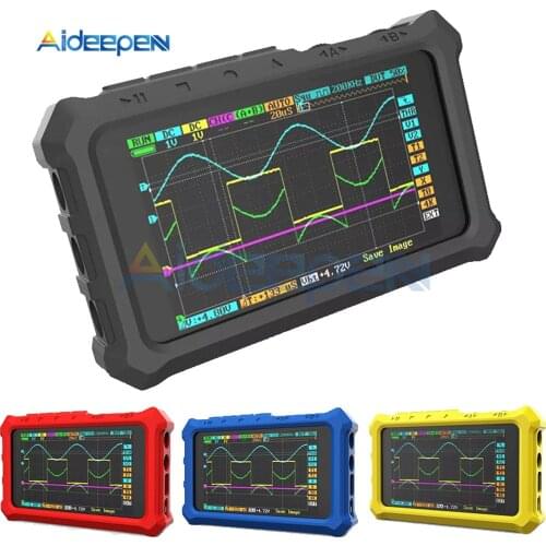 MINI DSO213 DS213 Professional Portable Digital Oscilloscope Digital DS 213 4 Channel 100MS/s with Silicone Protective Case