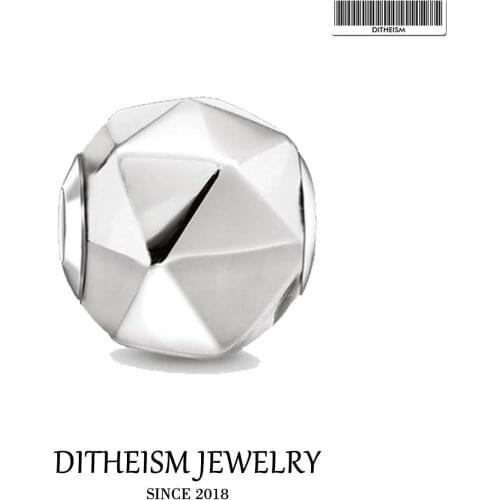 DIY Beads Triangle Charm Bead 5mm,2018 Fashion Silver Jewelry Trendy Gift For Women Men Boy Girl Fit Bracelets Necklace Choker