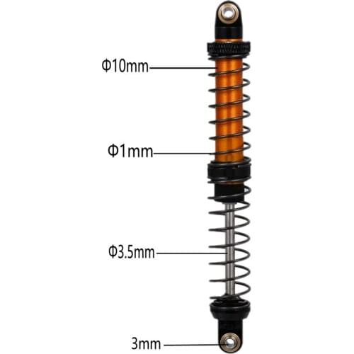 For 1/10 Axial SCX10 III 90046 TRX4 70-120mm Two-section Shock Absorber Adjustable Oil Buffer Damper RC Car Accessories