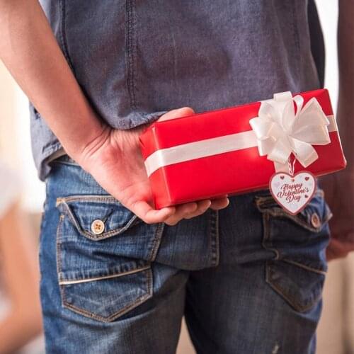 K3ND 200Pcs 20 Styles Red Valentines Tags Paper Gift Tags Hang Labels with Twines Kit