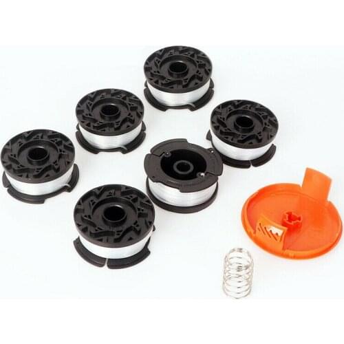 String Trimmer Spools + Spool Cap Cover For Black Decker GH400/GH500/GH600/GH900