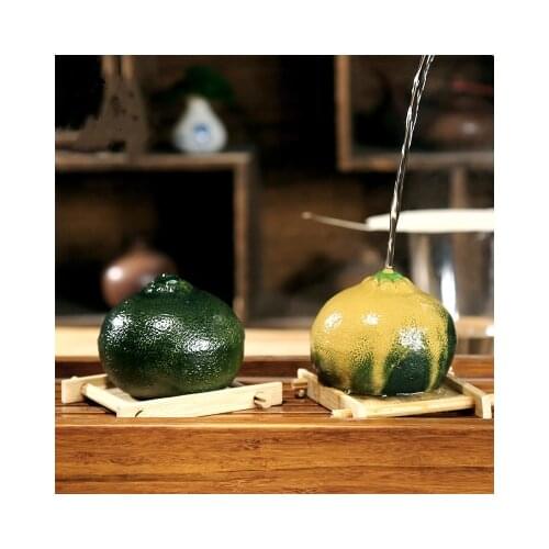 Creativity Cute Yixing Purple Clay Discoloration Tea Pet Ornaments Color Change Orange Kung Fu Tea Set Tea Ceremony Accessories