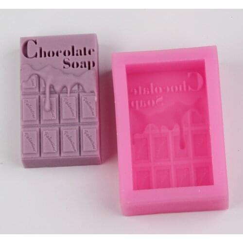 Square Chocolate shape silicone soap Mold turning Sugar Cake Decoration Mould