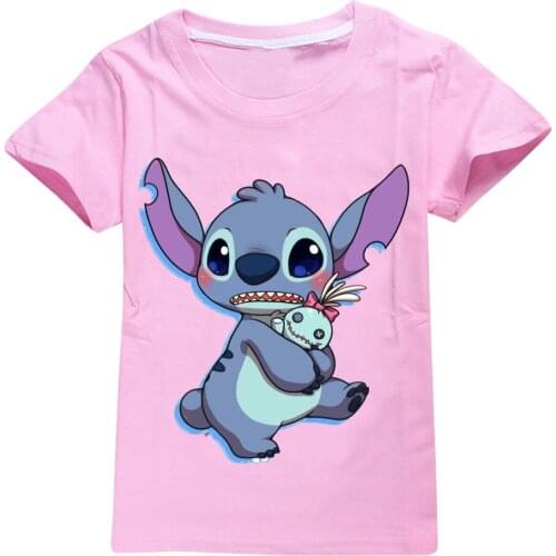 Summer Fashion Unisex Cartoon Elephant T-shirt Children Boys Short Sleeves Tees Baby Kids Cotton Tops For Girls Clothes