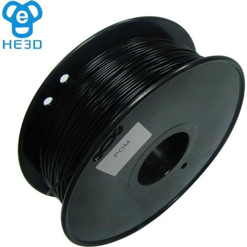 HE3D 3d printer filament POM/Polyformaldehyde 1Kg/2.2lb 1.75mm 3D printing material white or black color