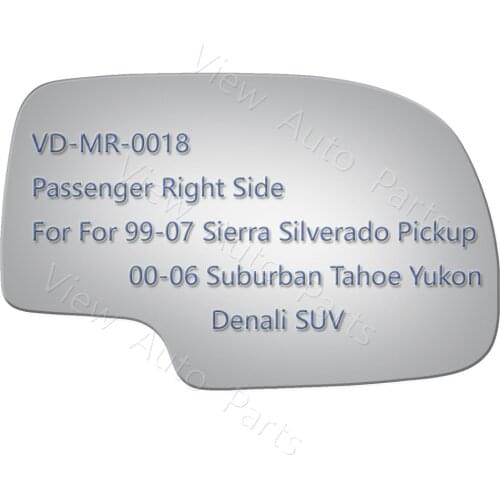 New Mirror Glass for CHEVY Silverado Suburban SUV Tahoe SUV Passenger Right Side